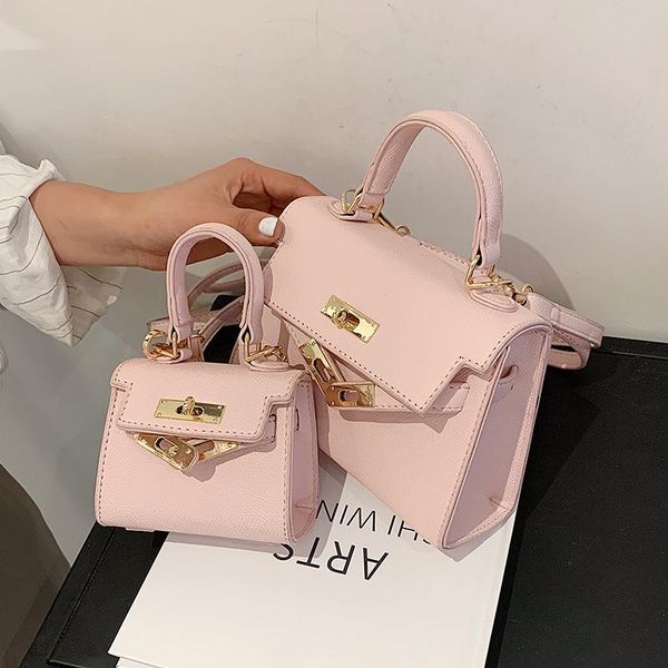 

evening bags 2021 summer son-mother bag flip messenger fashion women simple handbags pu leather casual retro one should