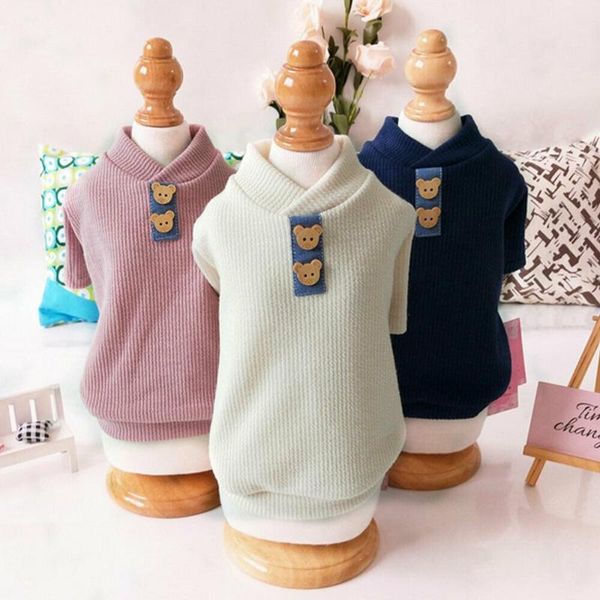 

dog apparel stretch stripes sweater bottoming shirt two-legged clothes