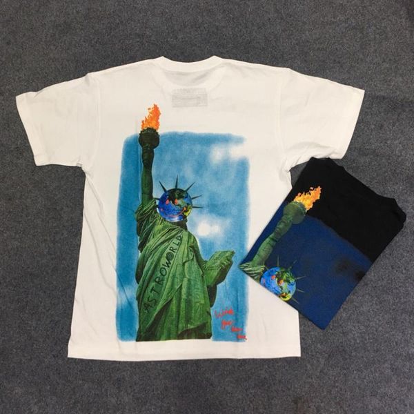 

camouflage tie shirt streetwear dyeing tour travis t-shirt1 t tshirt men anstronaut women's mens scott travis scott astroworld fugwh, Black