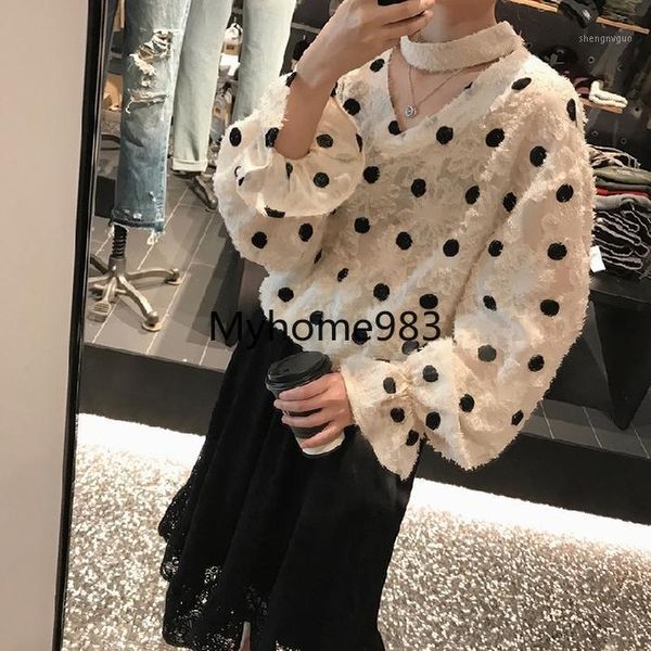

women's blouses & shirts flare sleeve loose fashion blouse 2021, White