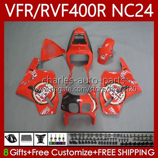 Body Kit для Honda RVF400R VFR400 R NC24 V4 VFR400R 87-88 Bodywork 78NO.57 RVF Lucky Strike VFR 400 RVF400 R 400RR 87 88 VFR400RR VFR 400R 1987 1988 Мотоцикле