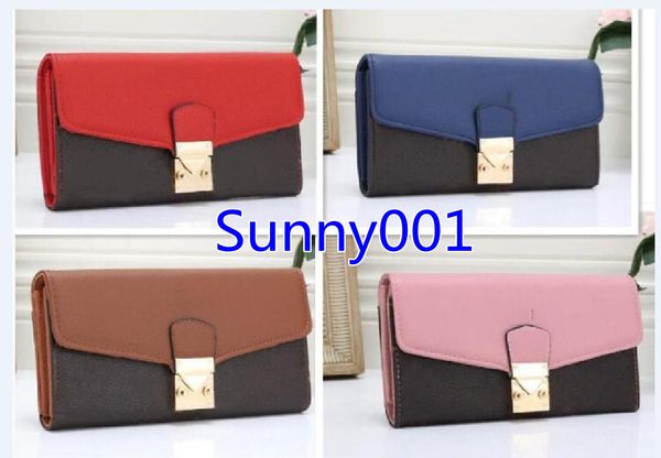 

wallet long purse for women and men leather wallet selling fashion ang popular style new arrive wallets purse, Red;black