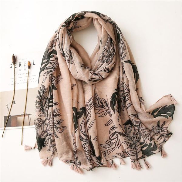 

scarves 2021 women scarf print cotton winter warm brand hijabs pashmina foulard bandana poncho hijab viscose tassel, Blue;gray