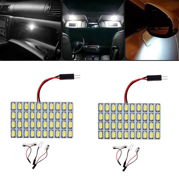

24smd panel lights t10 1 set 5730 led dc 12v festoon adapters interior