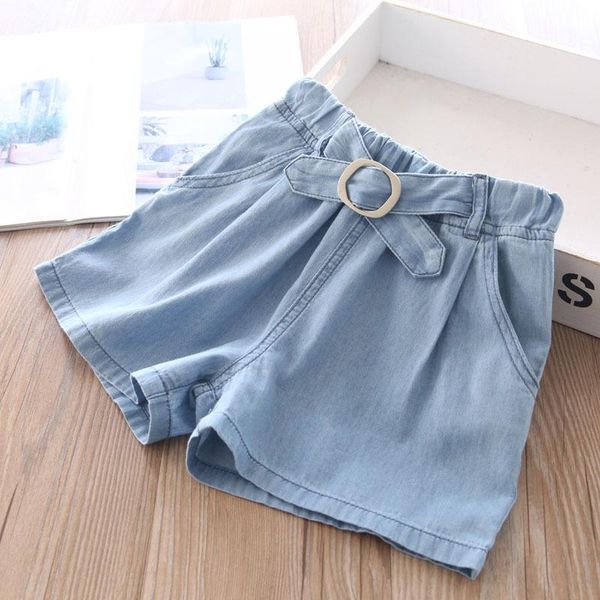 

shorts 2021 girls boys denim summer fashion kids clothes 2-7 years b, Black