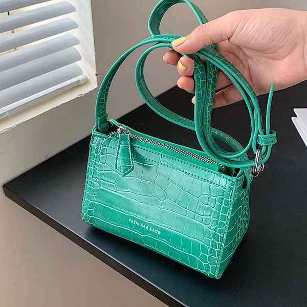 

evening bags mini alligator pattern shoulder bag 2021 fashion design handbag single crossbody small square