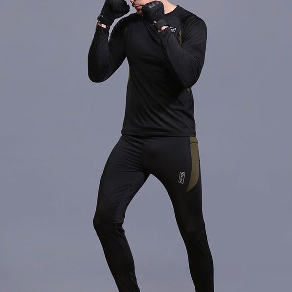 

men's tracksuits 2 pieces sets tracksuit men brand autumn winter sweatshirt pants for male physical fitness set bigsweety, Gray
