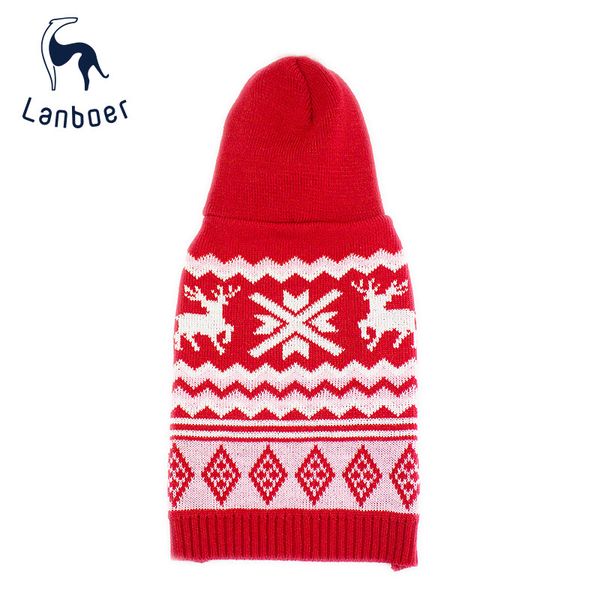 

lanbo'er christmas seri pet sweater dog cloth hooded winter
