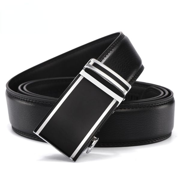 

designer genuine leather belts for men designers luxury automatic buckle belt waist strap hombre male fashion classic luxury, Black;brown