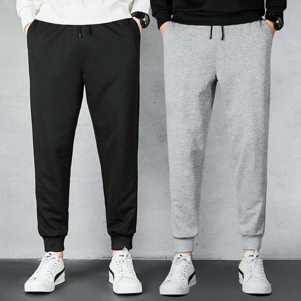 

men's pants autumn sports loose korean fashion spring and autumn new versatile pants casual leggings, Black