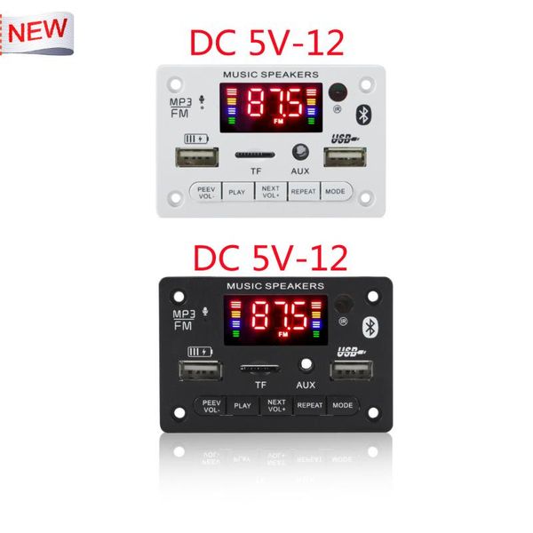 

& mp4 players hands-mp3 player color screen 5v 12v decoder bluetooth 5.0 wireless audio module support charing usb aux tf fm radio f