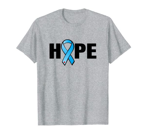 

hope diabetes hope for a cure t-shirt, White;black