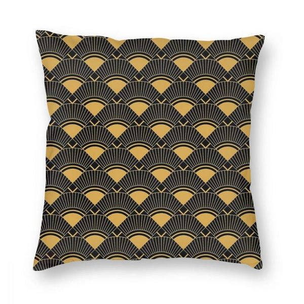 

cushion/decorative pillow art deco patterns throw cover polyester gold abstract modern geometric graphic creative cushion covers