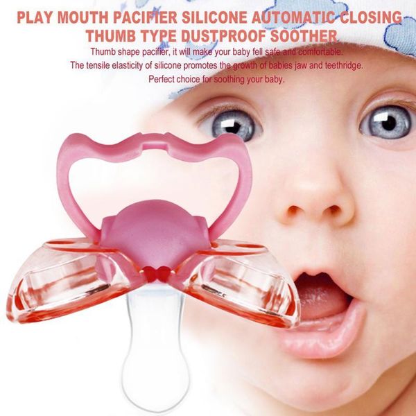 

pacifiers# 1pc multicolor 0-6 months thumb baby pacifier silicone teat nipple soother