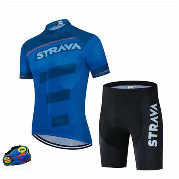 

racing sets 2021 time-limited men team strava cycling clothing bicycle summer pro jerseys 20d gel pad short bike jersey ropa mens, Black;blue