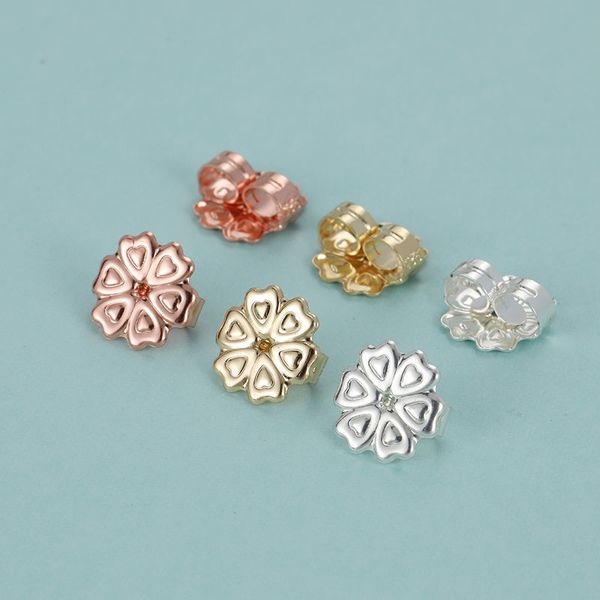 

multi-heart shaped earring back stud lifters adjustable earrings lifts ear, White