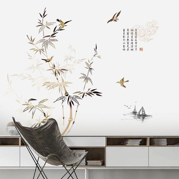 

wall stickers bamboo vintage poster living room office tree home decor teenager decoration aesthetic
