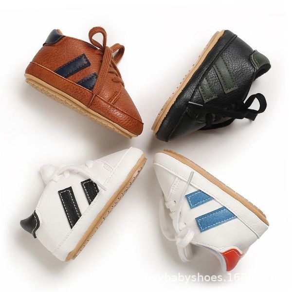 

born baby first toddler solid star letter print anti-slip soft sole casual warm shoes spring autumn botas recien nacido