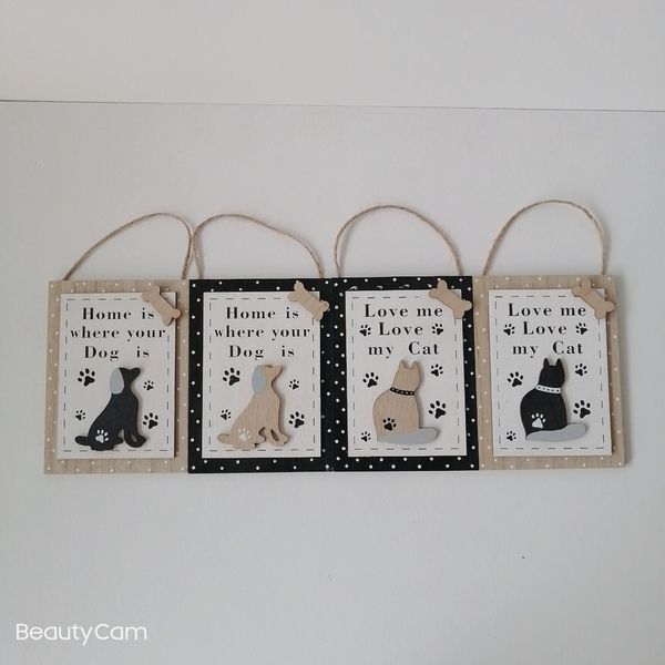 

2021 new wooden crafts dog wooden tag decoration