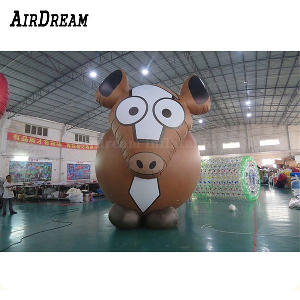 

customized cute cartoon bull inflatable cattle advertising animal model for sale