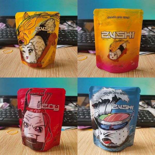 

99mm x 125mm mylar bags zushi vol 3 heat sealable blue child resistant the ten co zoy ziplock yellow wazabi printed jllivh