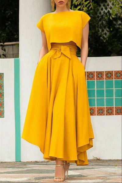 

fashion womens vintage high waist skirts ladies maxi solid bandage pleated long skirts cocktail party summer a line skirts, Black