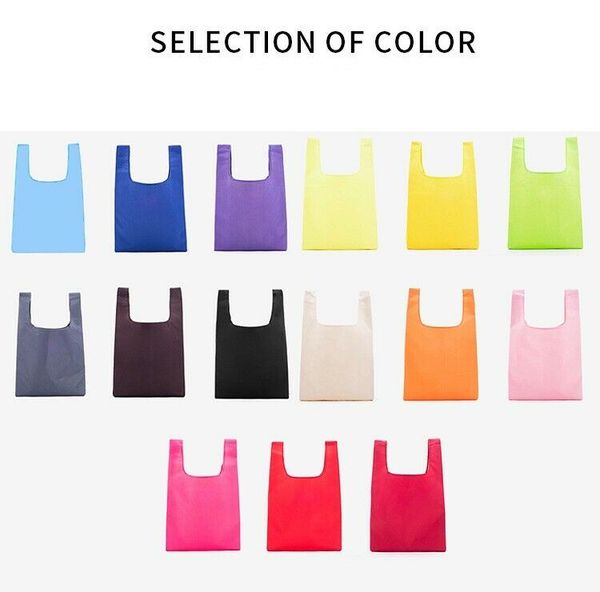 

wholesale 50pcs mixed colors waterproof folding shoulder beach shopping handbag shopper reuse tote travel bag