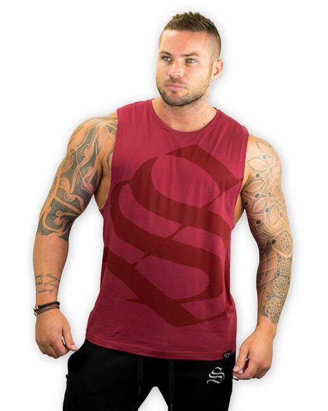 

muscle aesthetics 2021 summer new men's sleeveless breathable sweat absorbing fitness vest trend, Gray