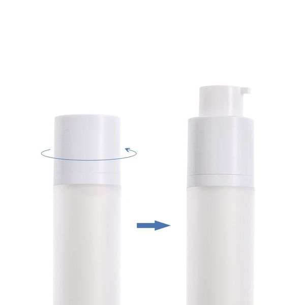 

storage bottles & jars 30ml frosted square cosmetic container rotary pump airless bottle,vacuum lotion press dispens bottle liquid foundatio