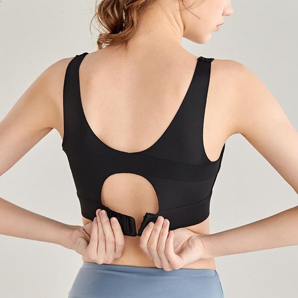 

gym clothing ladies sports bra running yoga vest hollow sportswear underwear, White;black