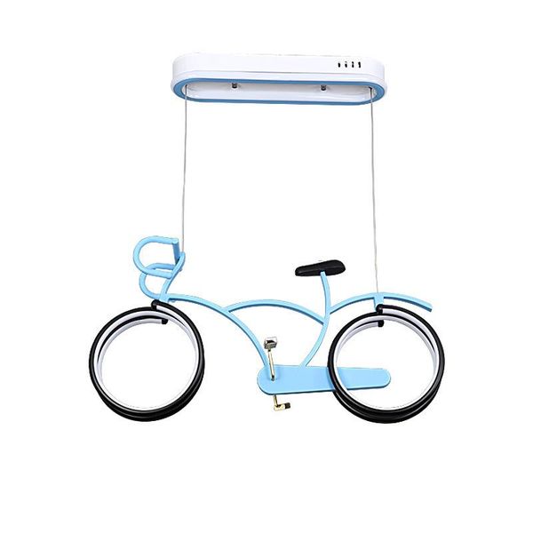 

cartoon children room bicycle led chandelier creative simple living room bedroom warm personality eye protection decorative lamp