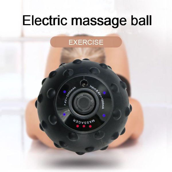 

fitness balls silicone vibrating massage ball electric roller muscle relaxation apparatus trigger relief training waist & abdomen yoga pilat