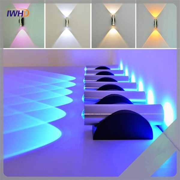 

indoor 2w led wall lamp modern ac110v/220v acrylic material aluminum sconce bedroom wall light fixtures home lighting lamparas