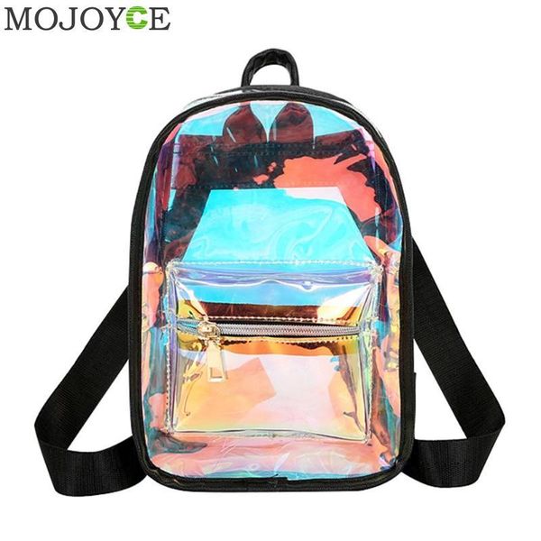 

backpack style women laser school backpacks hologram student bags for teenage girls holographic shoulder bag mochila feminina