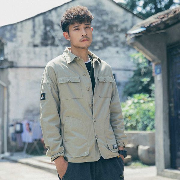 

2021 spring style work men's casual shirt youth thin et fashion, Black