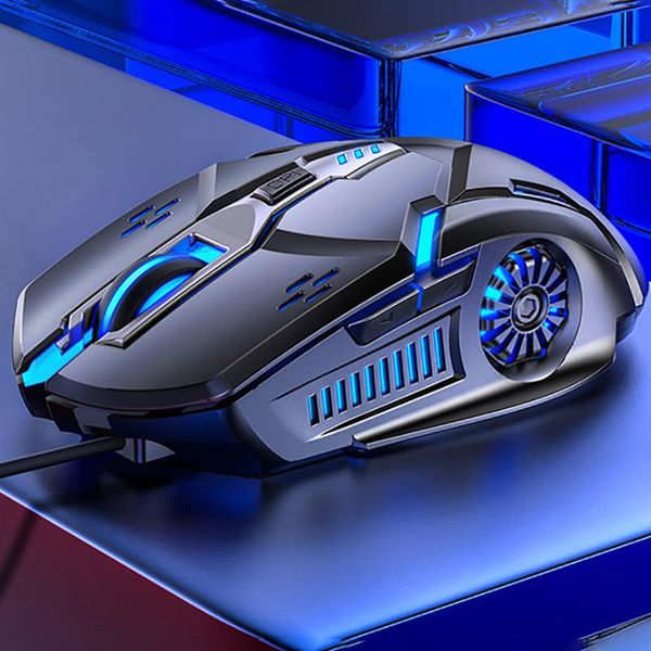 

led gaming mouse optical usb wired 4 speed 3200 dpi adjustable gamer lapcomputer 6 keys mice for pc