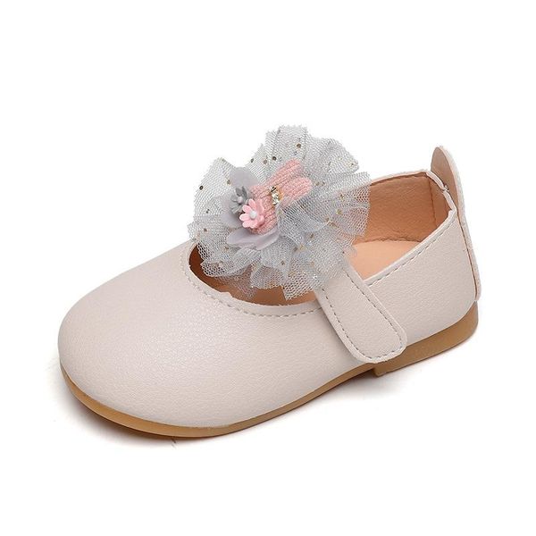 

girls shoes baby girls leather flats lace flower sweet cute princess kids dress shoes for wedding party children, Black;grey