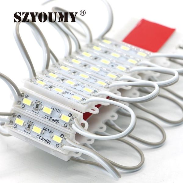 

szyoumy smd 5630 3 led module lighting 39x10mm mini module for sign dc12v waterproof smd led modules cool white / warmwhite