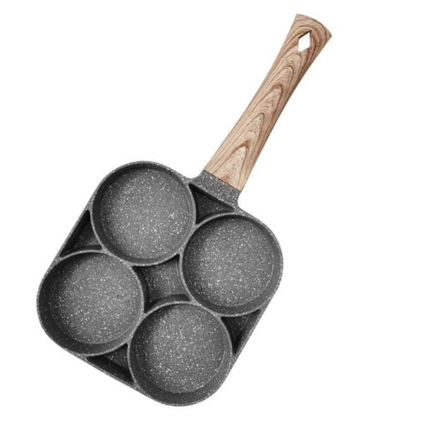 

1pc 4-cup frying pan breakfast skillet accessory non stick egg pan cooking tool