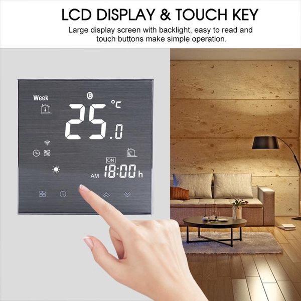 

smart home control wifi thermostat for water/gas boiler digital lcd temperature controller voice works with amazon echo/google