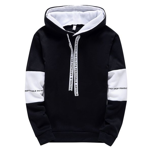 

designer mens hoodies long sleeve casual printing with letter sweatshirt spring hip hop pullover sports male hooded sweats, Black