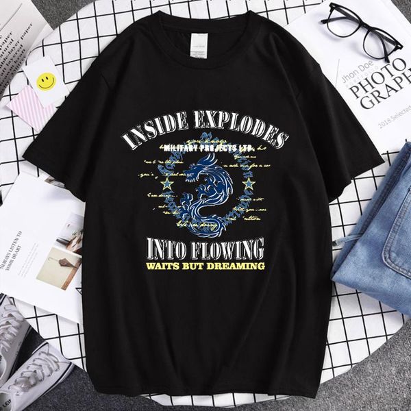 

men's t-shirts chinese dragon printed harajuku tea shirt men women's t-shirt streetwear estonian vintage oversized, White;black