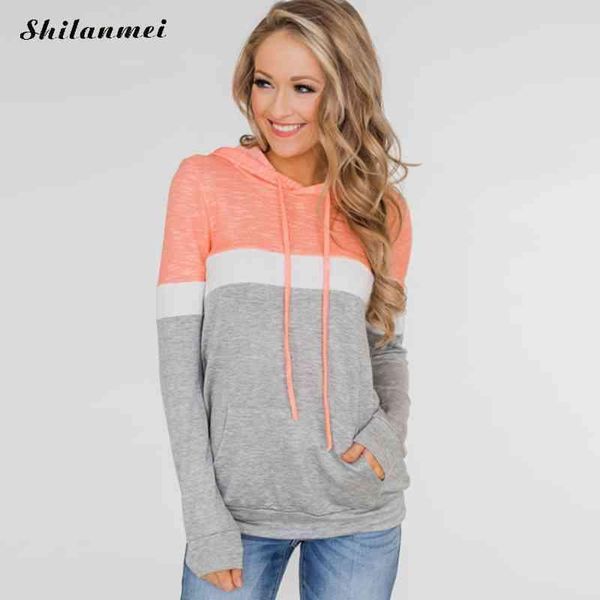 

women's hoodies & sweatshirts 2021 autumn for women grey hoodie pink long sleeve streetwear hoody sweatshirt fashion pullover sport clo, Black