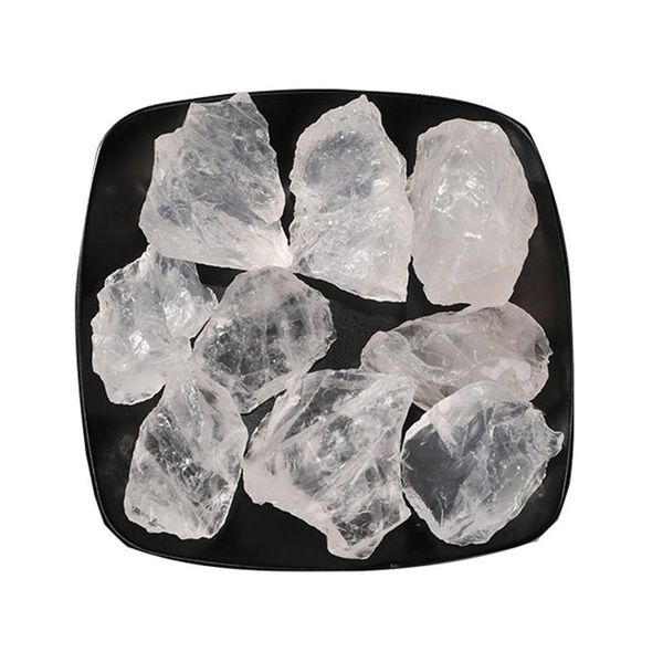 

decorative objects & figurines 100g 3-5cm natural clear quartz white crystal rough mineral specimen healing stones for fish tanks and aquari
