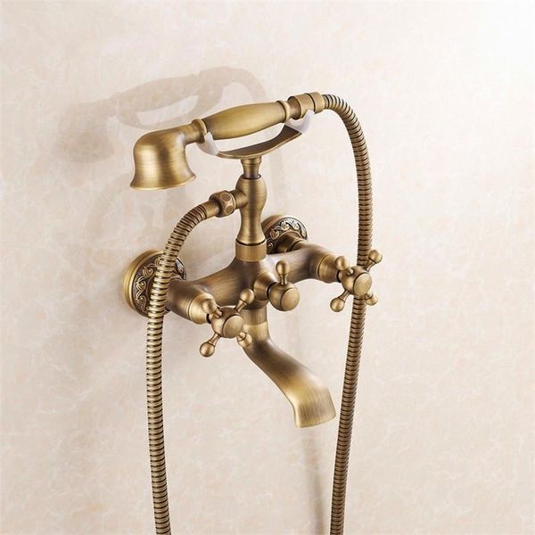 

bathtub faucets wall mounted antique brass brushed bathtub faucet with hand shower bathroom bath shower faucets torneiras