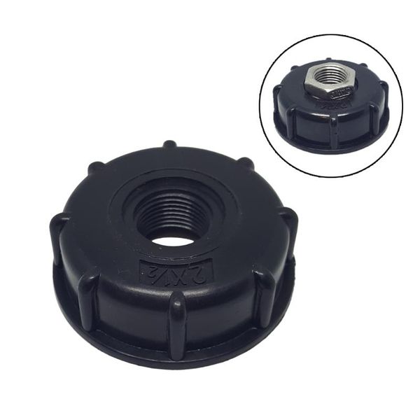 

watering equipments durable ibc tank fittings s60x6 coarse threaded cap 60mm female thread to 1/2 ", 3/4", 1 "adapter connect