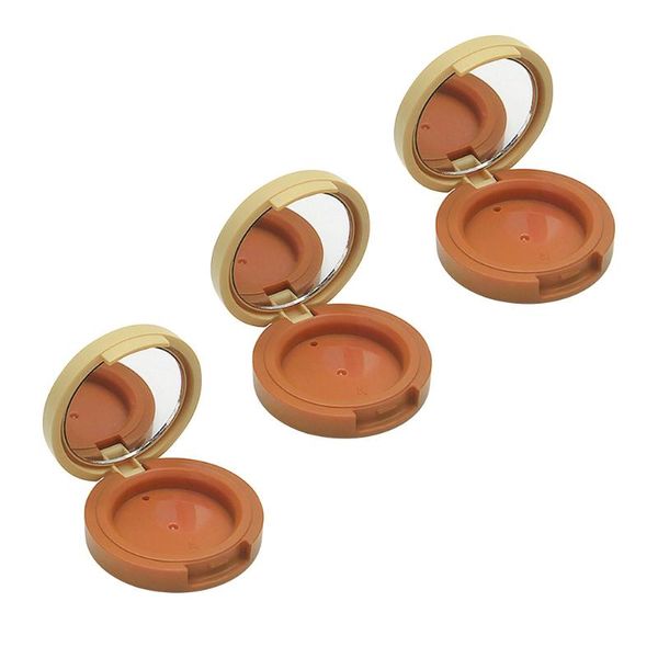 

storage bottles & jars 3pcs refillable blusher box highlight subpackaging diy container replacement (single layers)