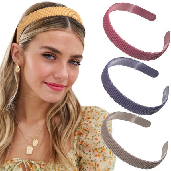 

fashion hairband for women solid color hair hoop headbands sweet hairbands girls plastic hair accessories, Slivery;white