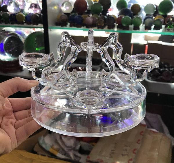 

15cm transparent acrylic plastic bracket for seven-star array crystal base ball towing chassis