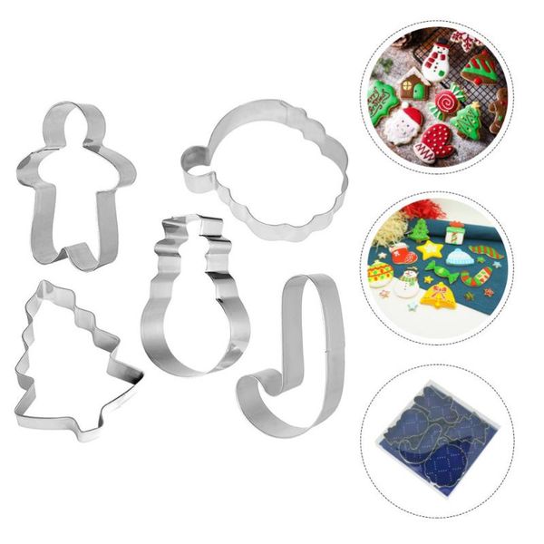 

baking moulds 5pcs christmas cookie adorable biscuit molds festival accessory